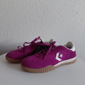 Nwob Converse Run Star Trainer Ox Suede Sneakers Purple